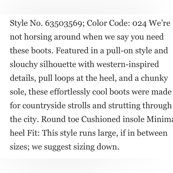 New in box We The Free Bryce Equestrian boot in classic camel - Picture 3 of 11